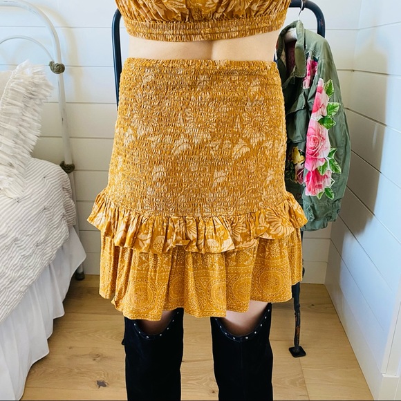 ♥️ Spell ♥️ Lioness Ruched Skirt - Picture 6 of 7